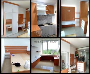 Desain Interior Apartemen Type Studio Jogja | Jasa Pembuatan Furniture Interior Apartemen Studio Yogyakarta | Harga Per Meter Mebel Apartemen Jogja