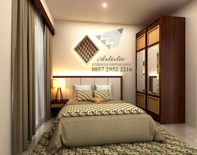 Interior Kamar Tidur Minimalis Apartement di Jogja