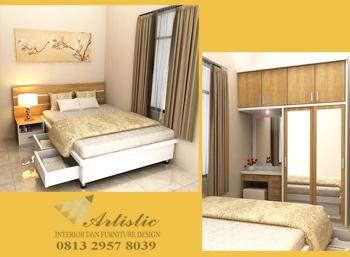 Kamar Tidur Set Jogja ARTISTIC | Desain Interior Furniture Kamar Minimalis Jogja | Jasa Buat Mebel Kamar Tidur Set di Yogyakarta