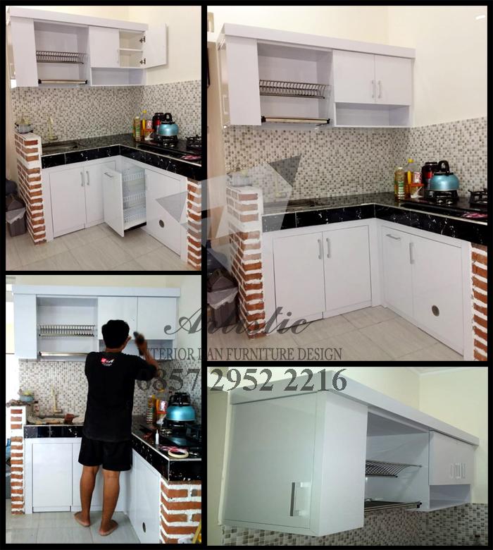 Pembuatan Kitchen Set Minimalis Pesanan Ibu Sovia Sleman Jogjakarta