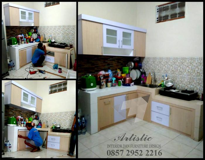 Proses Setting Kitchen Set Pesanan Ibu Sovia Sleman Jogja